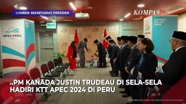 Presiden Prabowo Bertemu PM Kanada Justin Trudeau di Sela-Sela KTT APEC di Peru