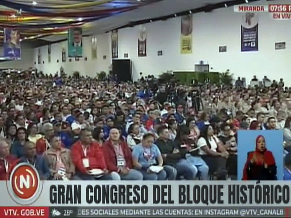 Jefe de Estado envía mensaje al pueblo venezolano en el marco del Gran Congreso del Bloque Histórico