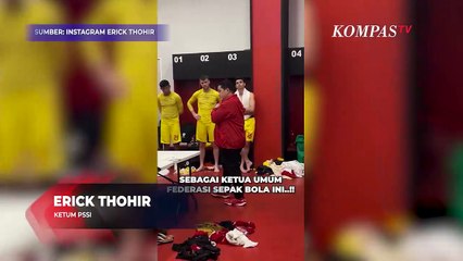 Erick Thohir Temui Pemain Timnas Indonesia Usai Laga Lawan Jepang, Sebut Ancam Mundur dari PSSI