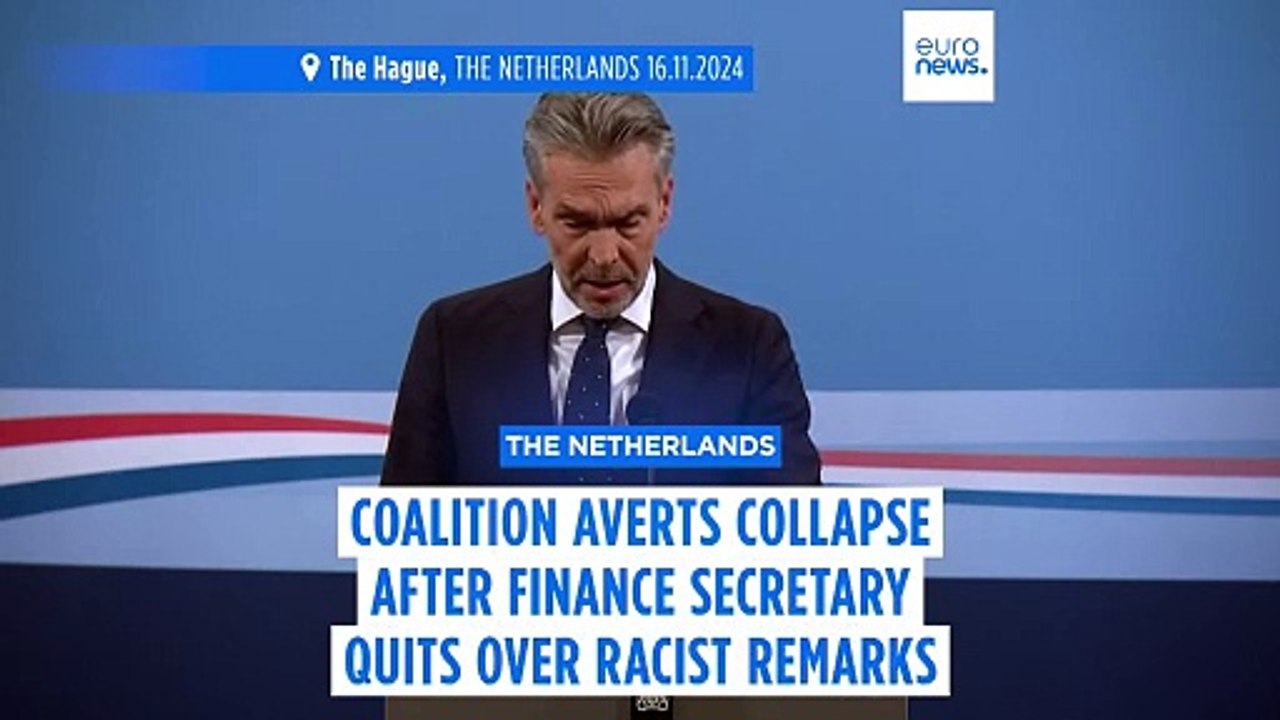Dutch coalition averts collapse after Finance Secretary quits over racist remarks