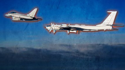 Anh điều chiến đấu cơ Typhoon giám sát máy bay trinh sát Nga trên Biển Bắc