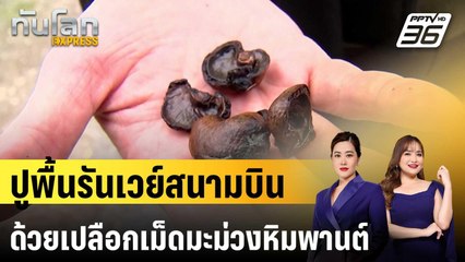 เยอรมนีปูพื้นรันเวย์สนามบินด้วยเปลือกเม็ดมะม่วงหิมพานต์ | ทันโลก EXPRESS | 16 พ.ย. 67