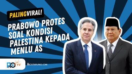 PRABOWO UNGKAP KEKHAWATIRANNYA TERKAIT PALESTINA KEPADA MENLU AS, BEGINI TANGGAPAN BLINKEN