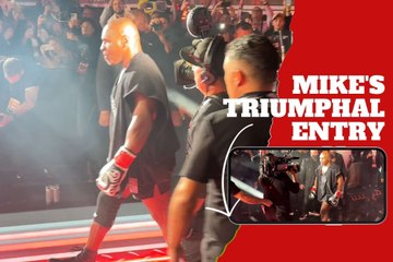 Mike Tyson makes triumphant return to the ring after retirement and wins over the public