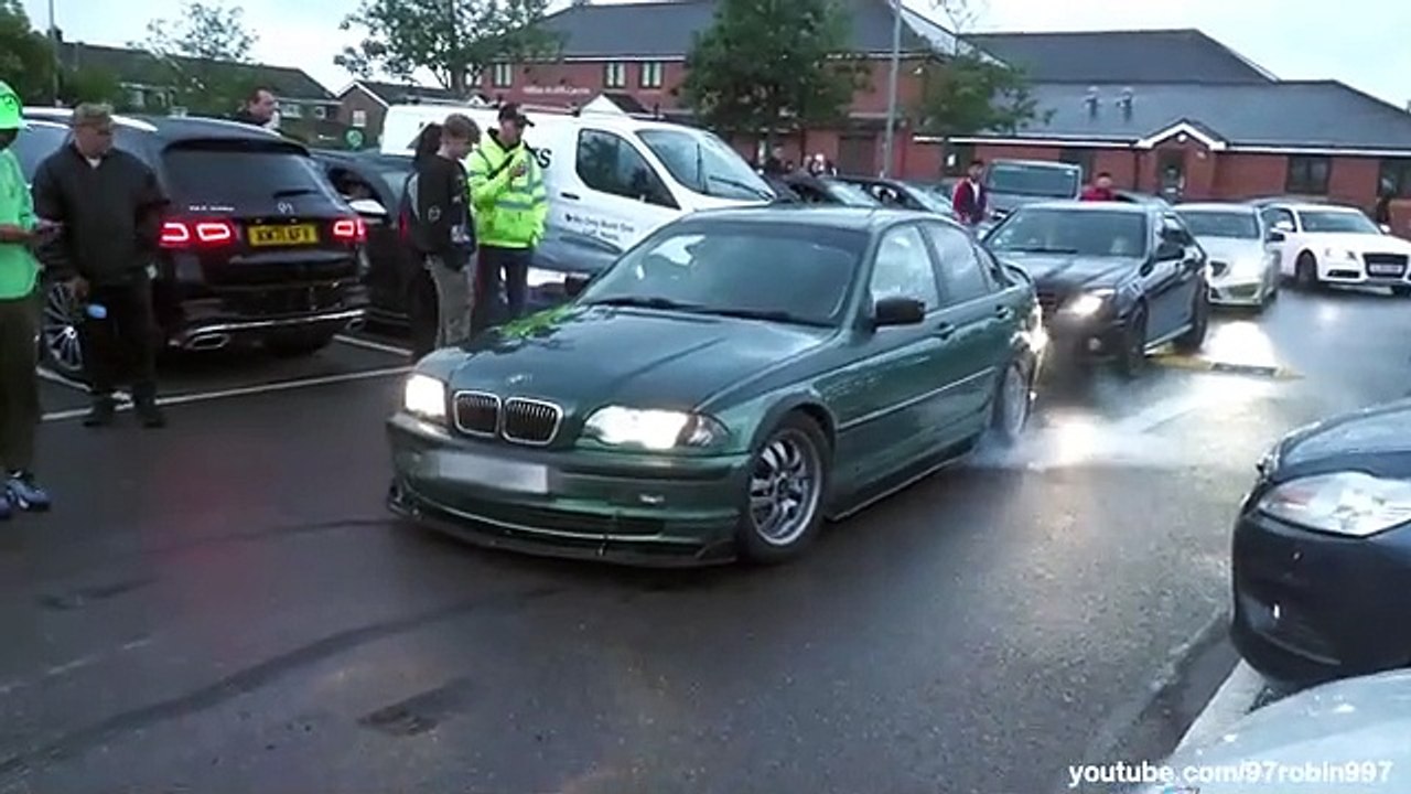 Low Tuner Cars leaving a Carshow  All Down 2024