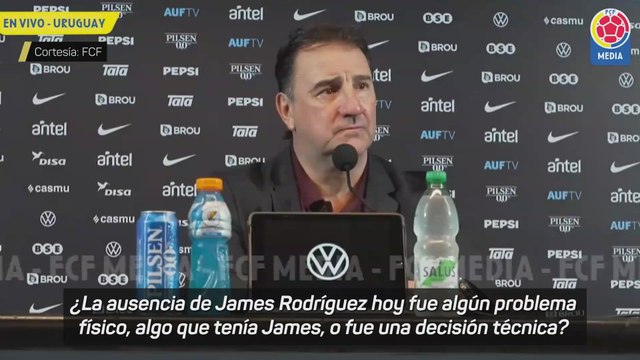 El DT de COLOMBIA explica la AUSENCIA de JAMES RODRÍGUEZ en el URUGUAY vs COLOMBIA