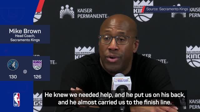 Brown hails ‘all-star’ Fox after 60-point haul against Timberwolves