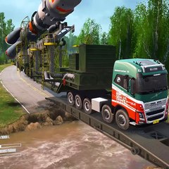 Huge Rocket Launcher crossing the river.