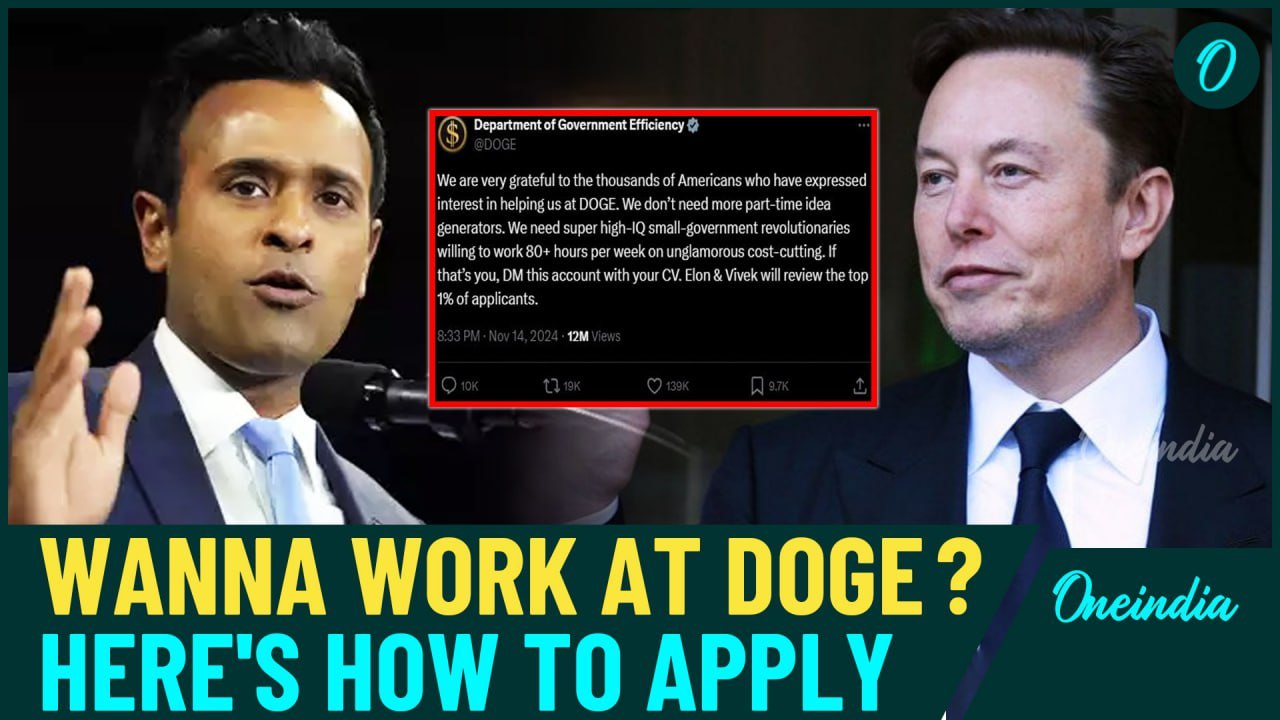 Musk & Ramaswamy’s New Job Requirement: Pay to Apply for Their ‘Department of Government Efficiency’