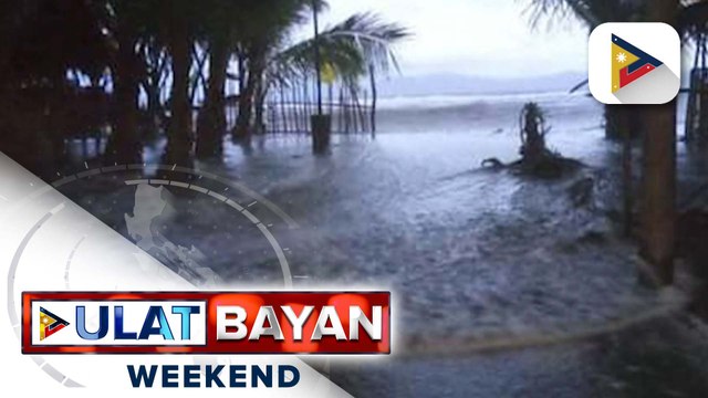 Ilang bahay sa coastal areas sa Albay, nakaranas ng baha dahil sa pagtaas ng alon