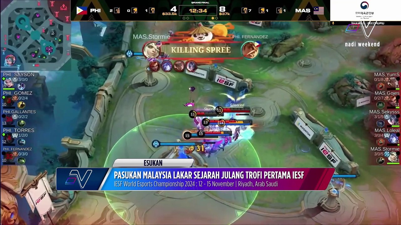 SRG terus lebar dominasi takluki saingan MLBB dunia