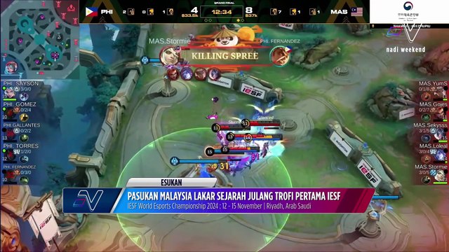 SRG terus lebar dominasi takluki saingan MLBB dunia