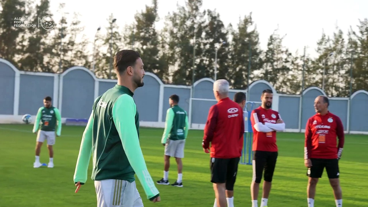 Entrainement des Verts avant d'affronter le Liberia