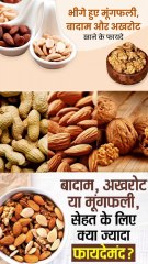 मूंगफली बादाम और अखरोट को एक साथ खाने के  फायदे