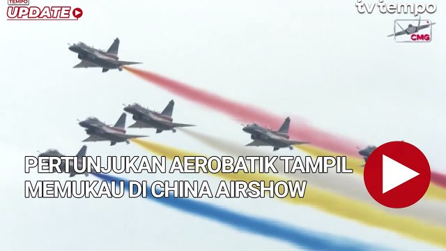 Pertunjukan Aerobatik Jet Tempur Tampil Memukau di China Airshow
