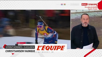 Christiansen vainqueur, Perrot 4e - Biathlon - Présaison - Sprint