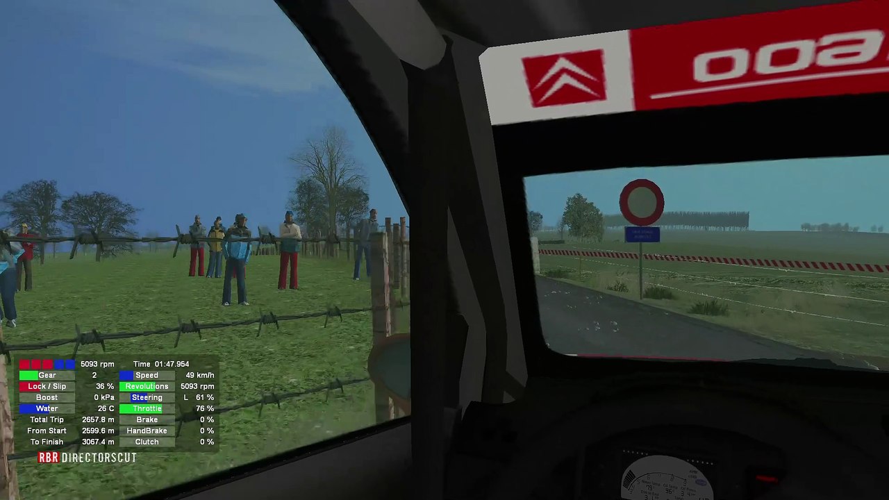 Richard Burns Rally: Cretes Lasnenville 99, in a Citroen C2 GT S1600 (XBox Controller)