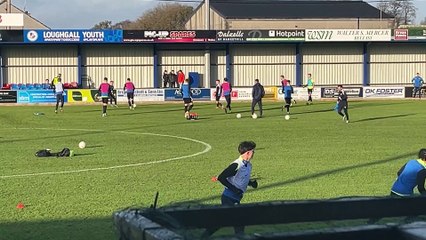 Top Irish League Warm-Up Drills Before Loughgall vs Coleraine ⚽