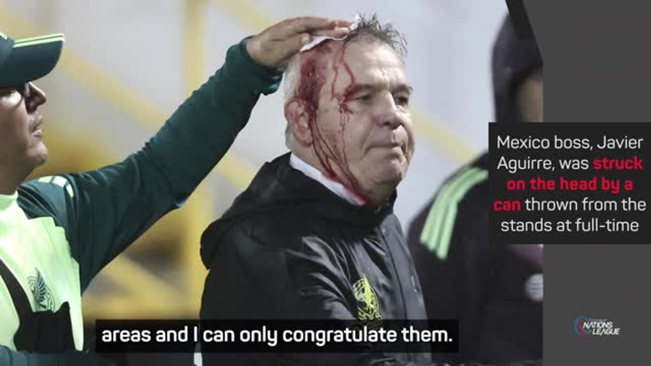 'It's football' - Mexico boss brushes off being hit with projectile
