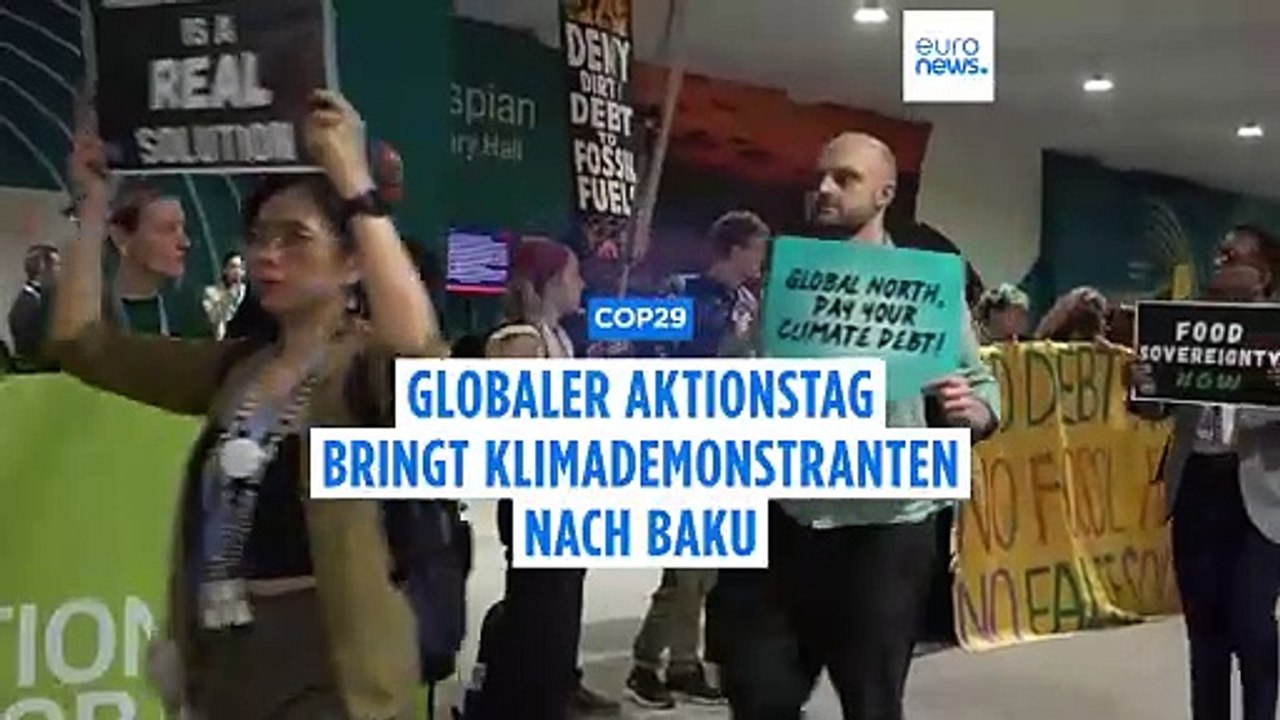 Globaler Aktionstag: Klimaproteste auf der COP29 in Baku