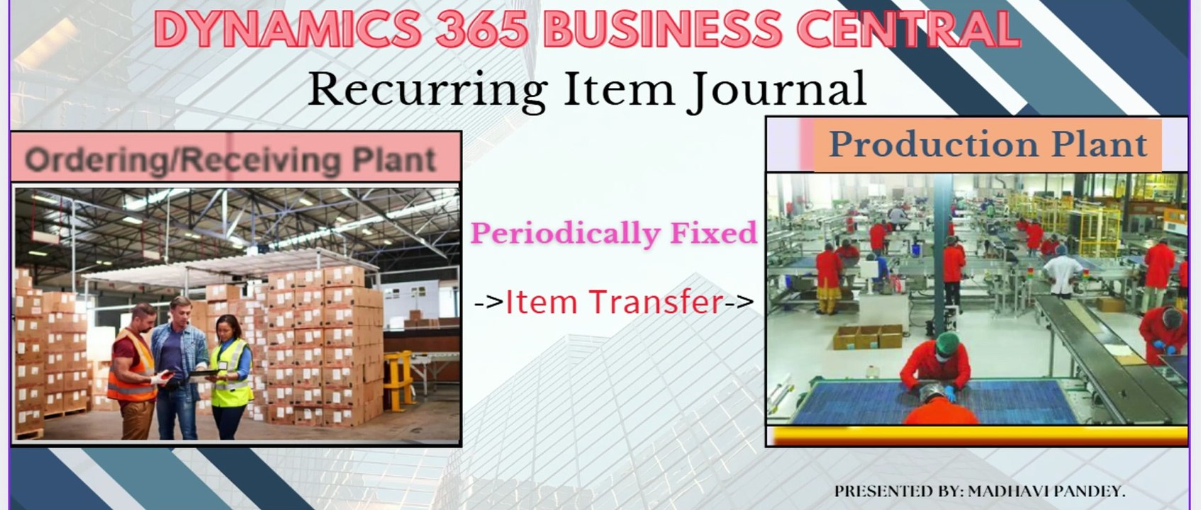 Recurring Item Journal for "Item Transfer" in Business Central #recurring #journal #items #d365bc