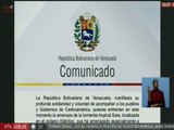 Comunicado | Venezuela manifiesta solidaridad a países afectados por parte de tormenta tropical Sara