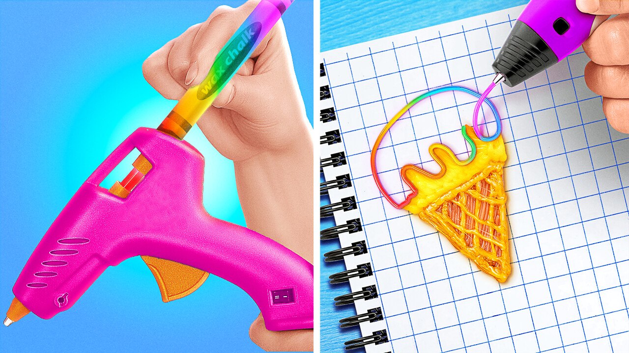 IDÉES ET CRÉATIONS COOL AVEC UN PISTOLET À COLLE ! || Idées DIY & Astuces Faciles par 123 GO Like!