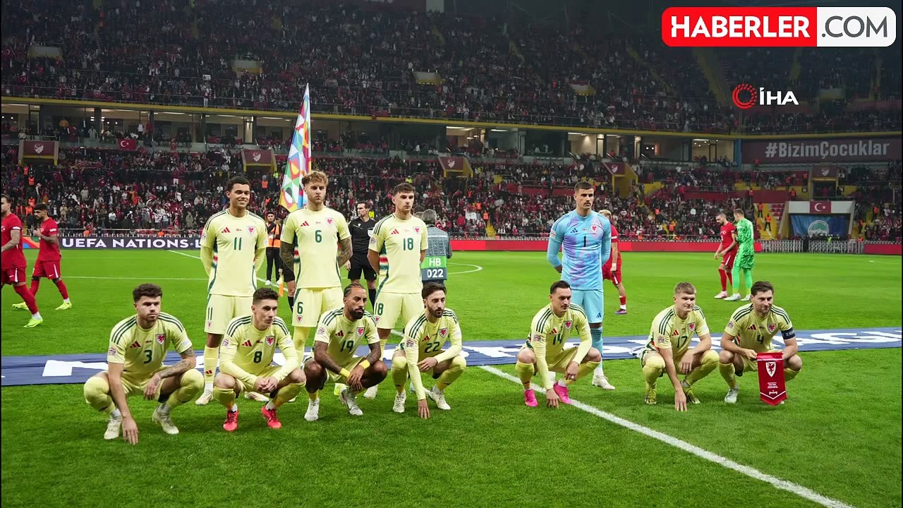 UEFA Uluslar Ligi'nde Türkiye - Galler Maçı İlk Yarıda Berabere Sona Erdi
