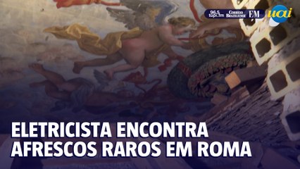 Eletricista encontra afrescos raros do século XVII em palácio de Roma