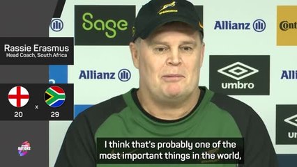 'Always stays grounded' - Erasmus full of praise for Kolbe after beating England