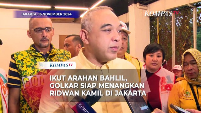 Ikut Arahan Bahlil, Golkar Siap Menangkan Pasangan Ridwan Kamil-Suswono di Pilkada Jakarta 2024