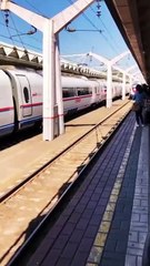 Russia_s Bullet Train 🚅 _BulletTrain _Sapsan _Moscow _SaintPetersburg _Short _Youtubeshorts _travel(360P)
