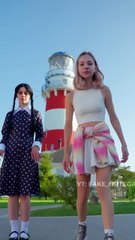 Wednesday Addams Season 2 Cool effect I like it Jenna Ortega & Enid Sinclair