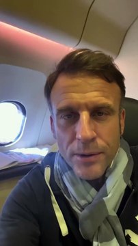 Le surprenant selfie-vidéo posté cette nuit par un Emmanuel Macron mal rasé et en sweat shirt, dans son avion à destination de l'Amérique du Sud