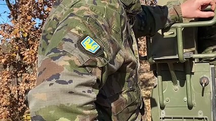 Soldados ucranianos se forman en la base Conde Gazola