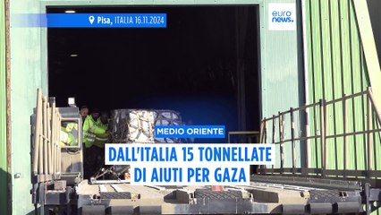 Gaza: l'Italia invia 15 tonnellate di aiuti umanitari, ma la piazza grida il no alla guerra