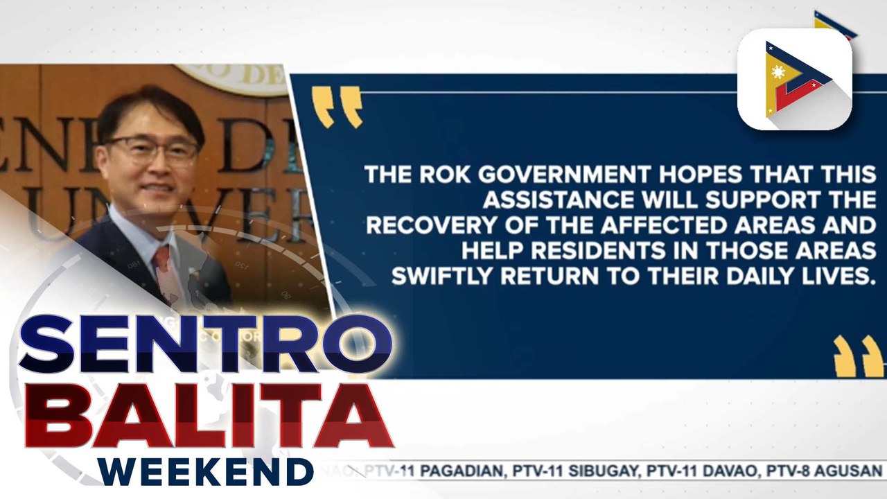 ROK, nagpadala ng P30-M para sa mga naapektuhan ng magkakasunod na bagyo sa Pilipinas
