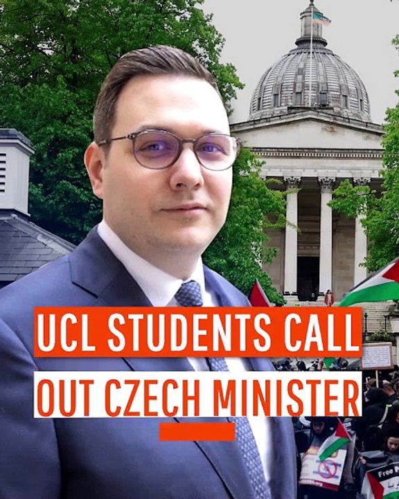 UCL Students Call Out Czech Minister