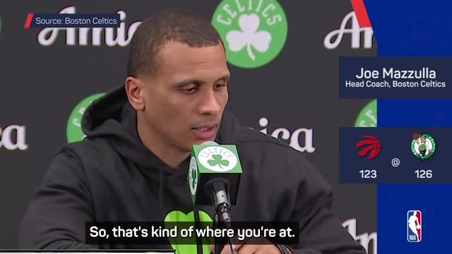 Mazzulla says Celtics 'have to get better' after dramatic overtime victory