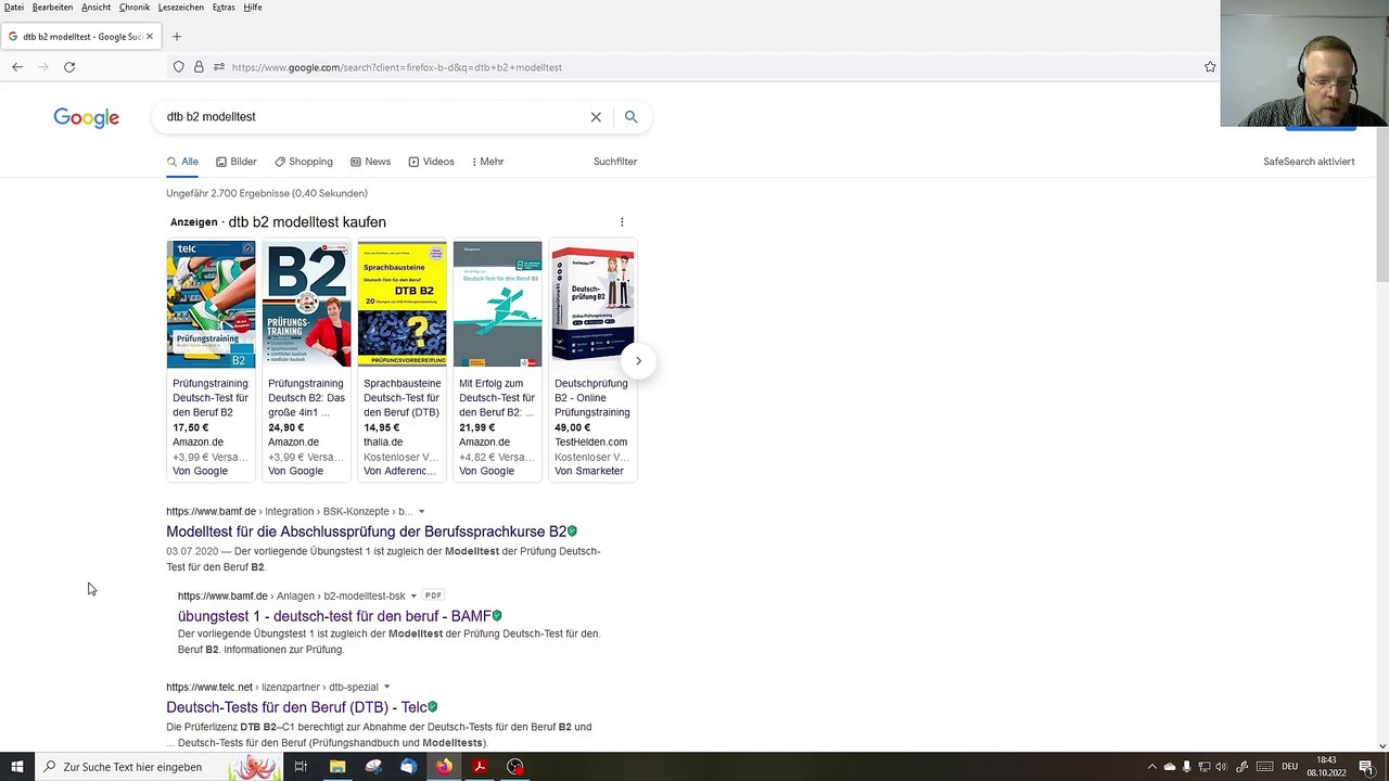 Deutsch-Test für den Beruf B2 – 09 – Prüfungsteil Hören Teil 3