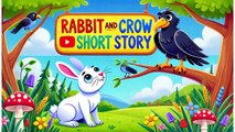 One Minute Story | The Rabbit and Crow  Short Moral Story for kids | Bedtime stories | English Story