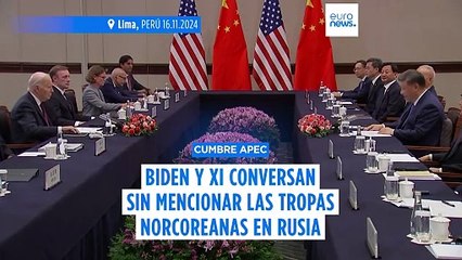 Biden y Xi dialogan en Perú pero no mencionan las tropas norcoreanas en Rusia