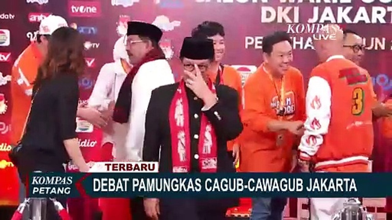 Pramono Anung dan Rano Karno Tiba di Lokasi Debat Ketiga Pilkada Jakarta 2024