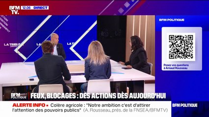 Colère agricole: 80 départements "seront en action", indique Arnaud Rousseau