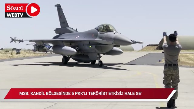 MSB: Kandil bölgesinde 5 PKK'lı terörist etkisiz hâle getirildi