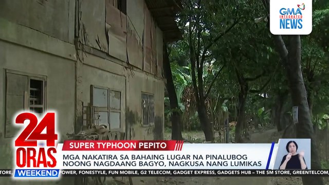 Mga nakatira sa bahaing lugar na pinalubog ng mga nagdaang bagyo, kusa nang lumikas| 24 Oras Weekend