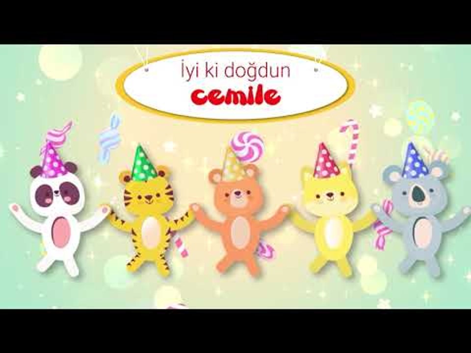 İyi ki Doğdun CEMİLE  - İsme Özel Kırmızı Balık Doğum Günü Şarkısı