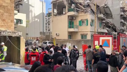 غارة إسرائيلية على منطقة راس النبع في وسط بيروت