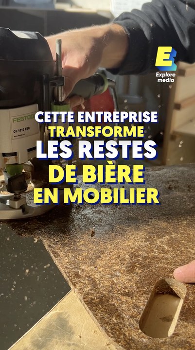 Ils transforment les restes de bière en mobilier