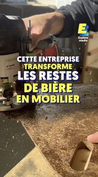 Ils transforment les restes de bière en mobilier